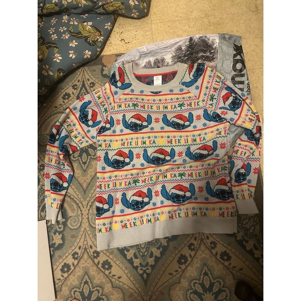 Disney Stitch Mele Kalikimaka Sweatshirt (FEMALE XL)
